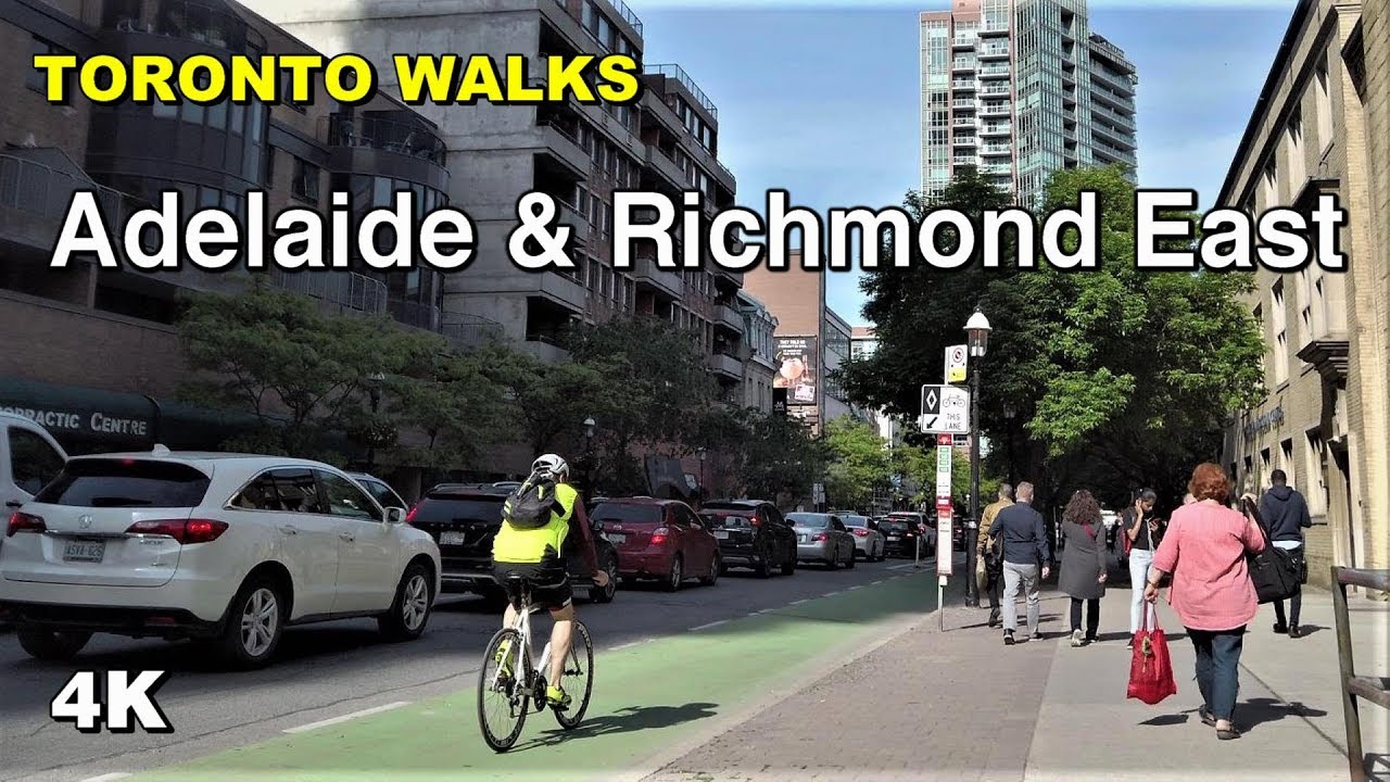 Toronto Walks - Adelaide & Richmond Street East [4K]