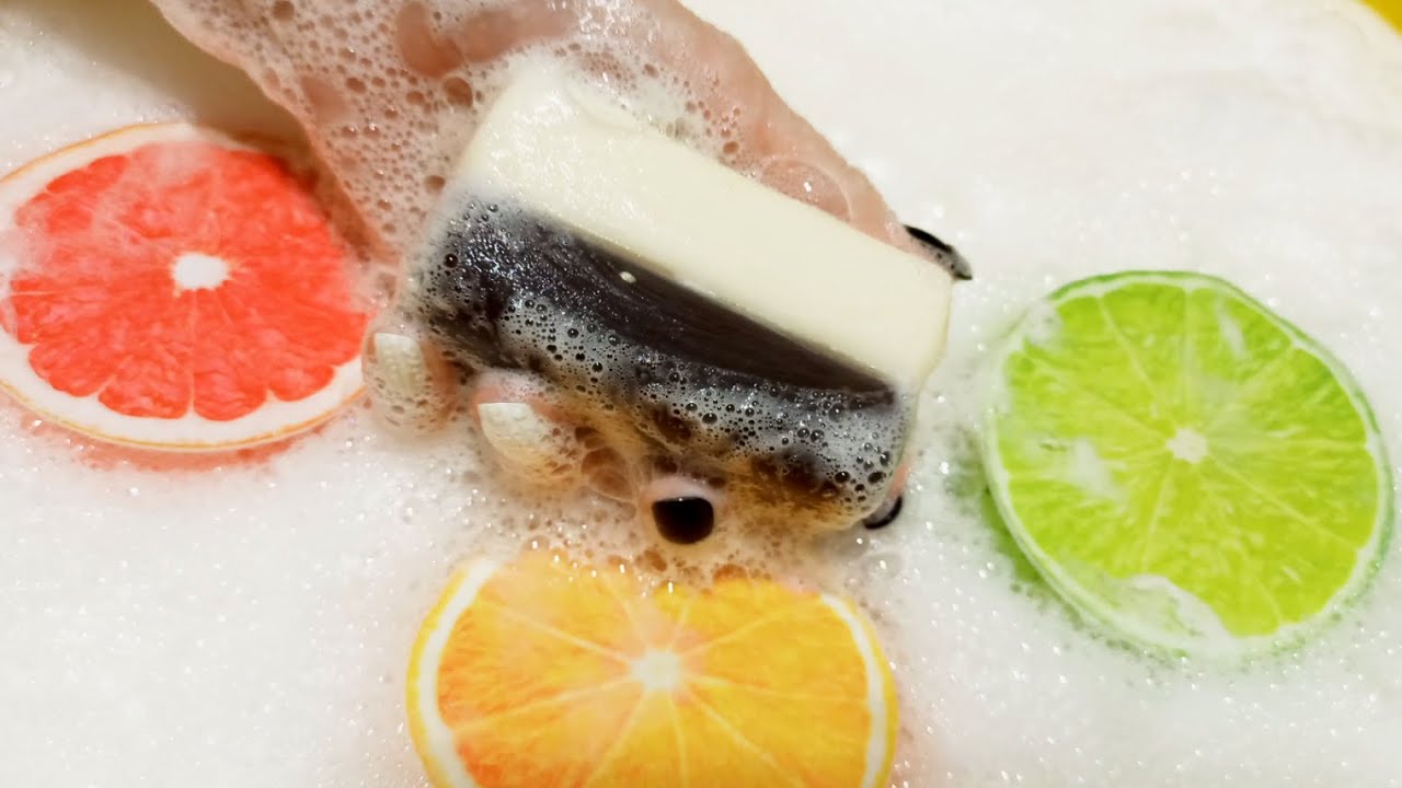 Asmr Soap Foam | No talking | Банный Дуэт: Дегтярное и Хуторское мыло от Linom