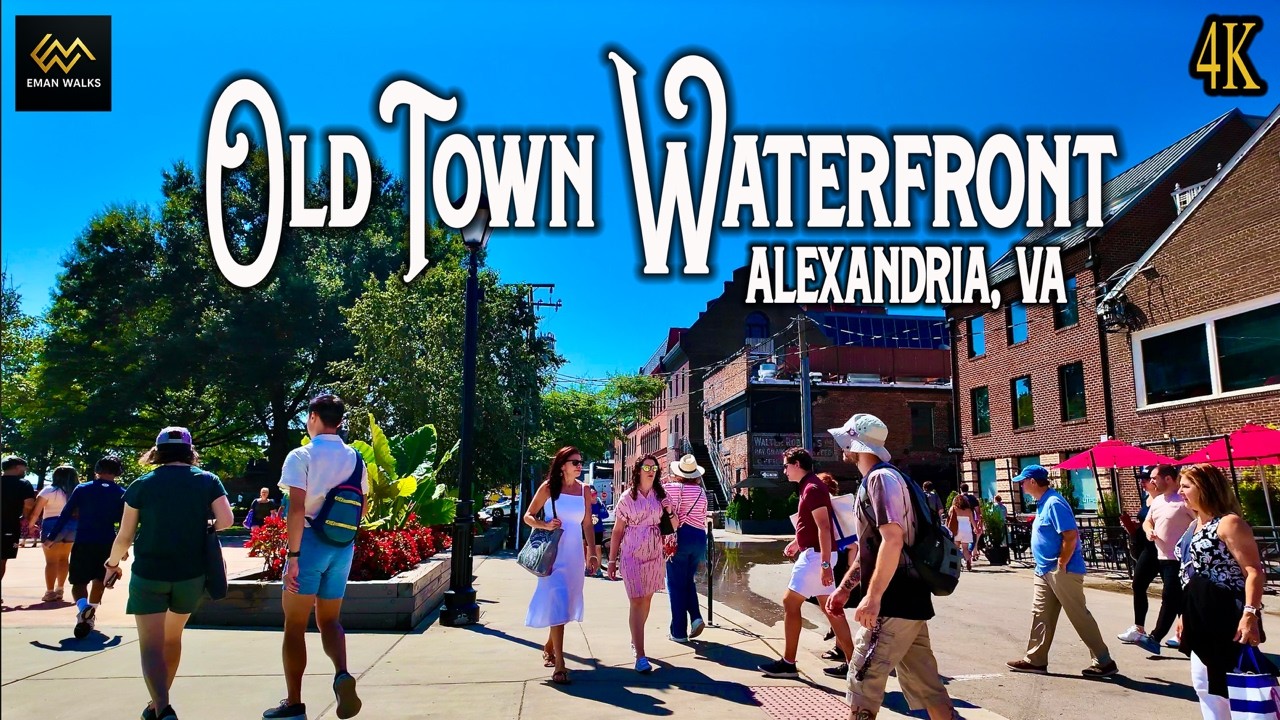 Old Town Waterfront, Alexandria VA Walk 4K