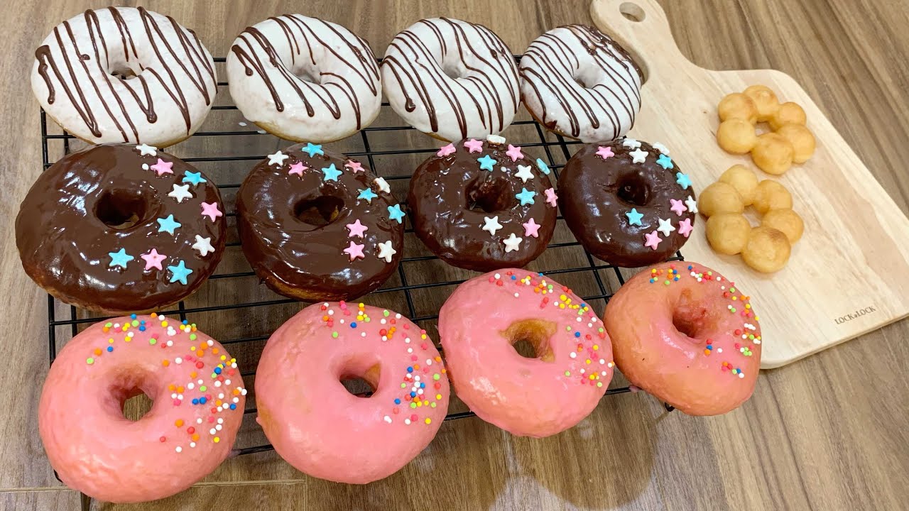 Bánh Donut mềm, xốp cách làm đơn giản/ Soft And Fluffy Donuts