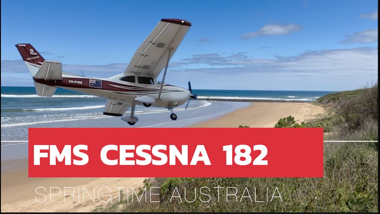 FMS CESSNA 182 - AUSSIE BEACHTIME - Multi Cameras