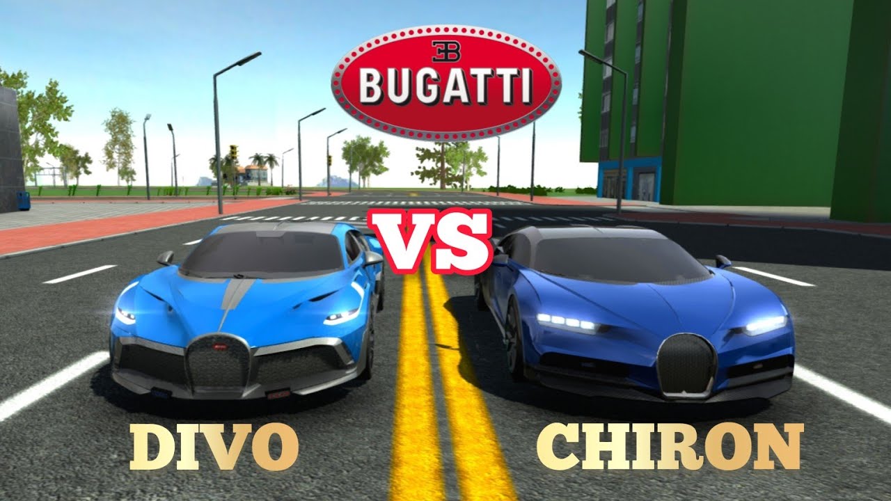 Car Simulator 2 | Bugatti Divo Vs Chiron | Acceleration | Top Speed | Brake Test | Sound Test