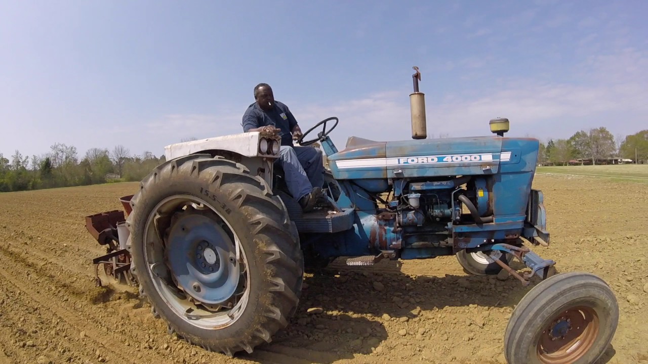 Planting corn and peas with a Covington 2 row planter