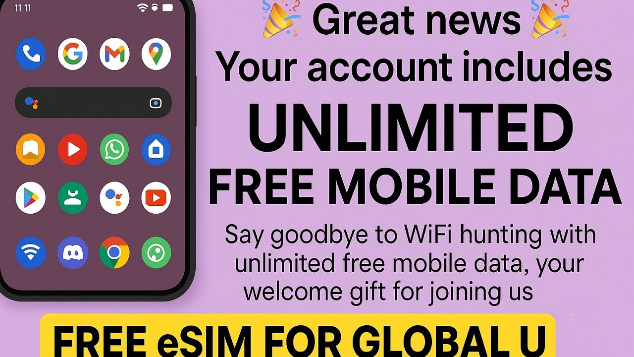 How To Get Free Esim For All Country With Unlimited Free Data