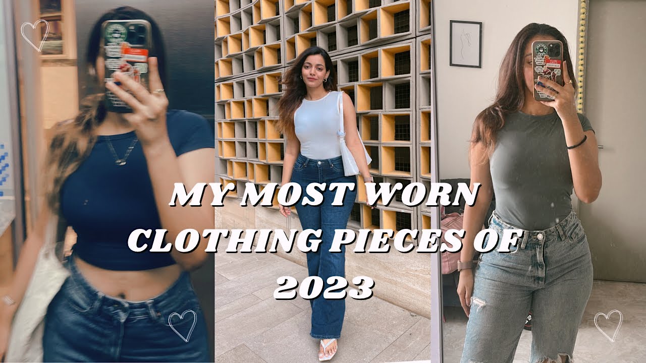 My most worn clothing pieces of 2023 / Wardrobe essentials + my personal style | Harshala Patil