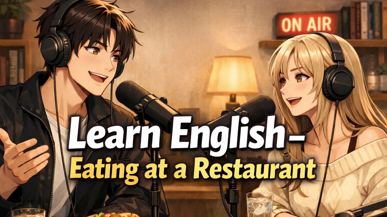 American English Podcast For Learning Easy Conversation | Talking about Eating at A Restaurant!