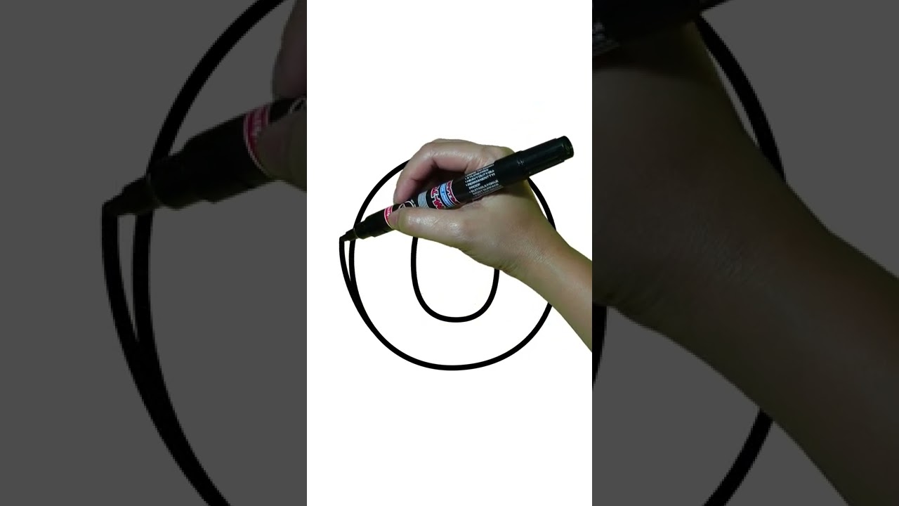 HOW TO DRAW 3D LETTER O