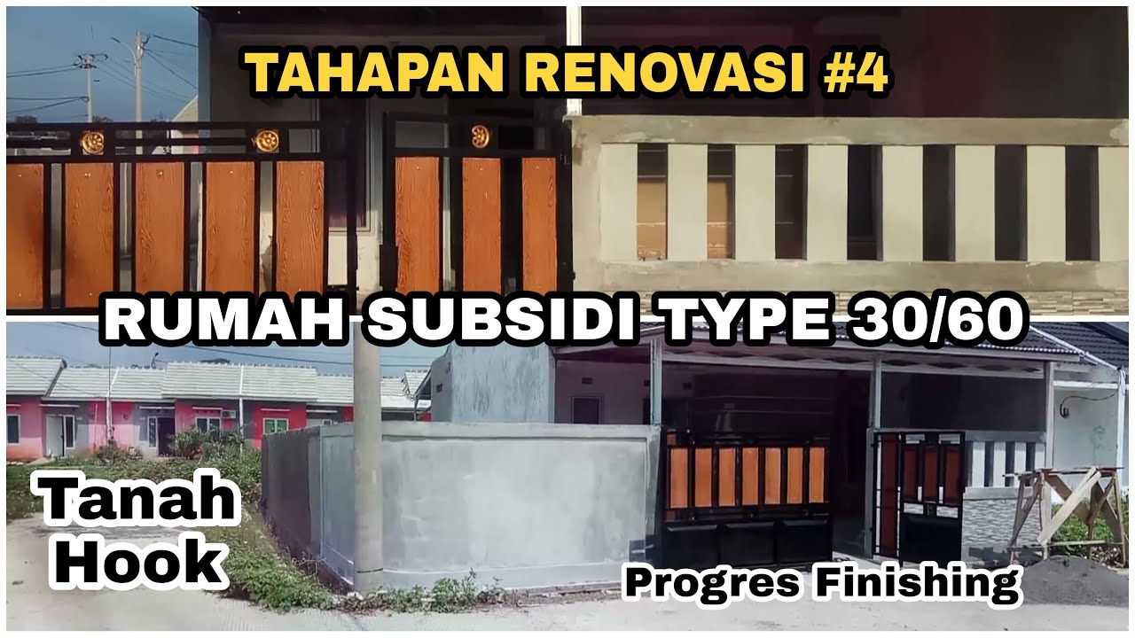 RENOVASI RUMAH SUBSIDI TYPE 30/60||Tahapan Finishing