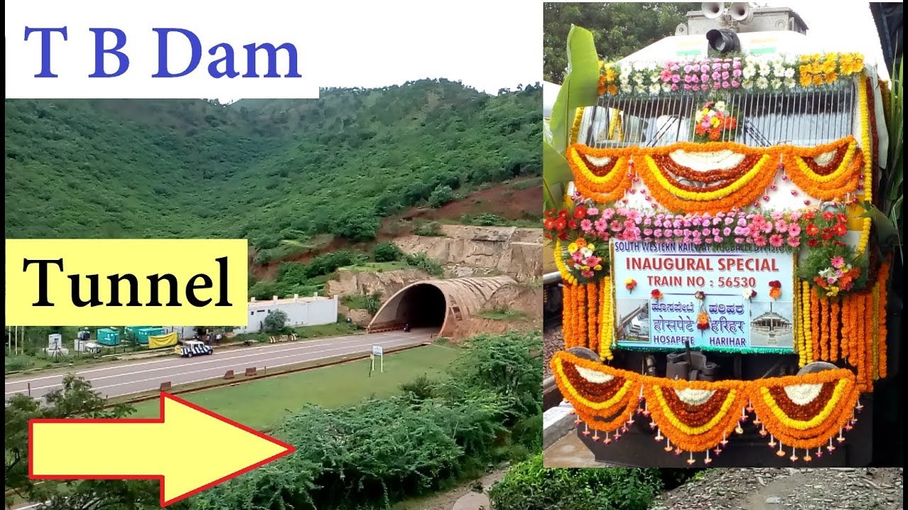 Spectacular View of T B Dam | New Train on Top of Tunnel
