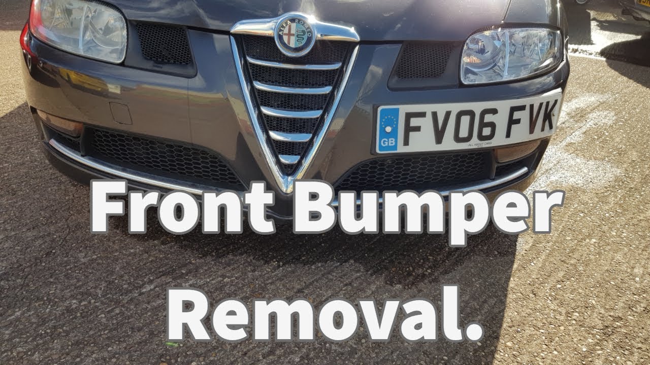 Alfa Gt front bumper removal Guide