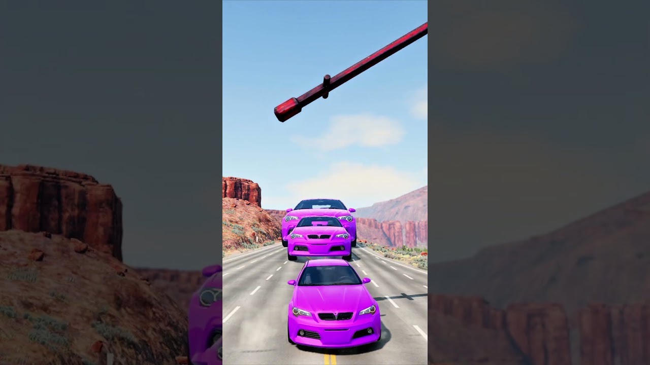 Cars vs Spinning Hammer Part 21 - BeamNG.drive  #crashdrive #beamngexperiments