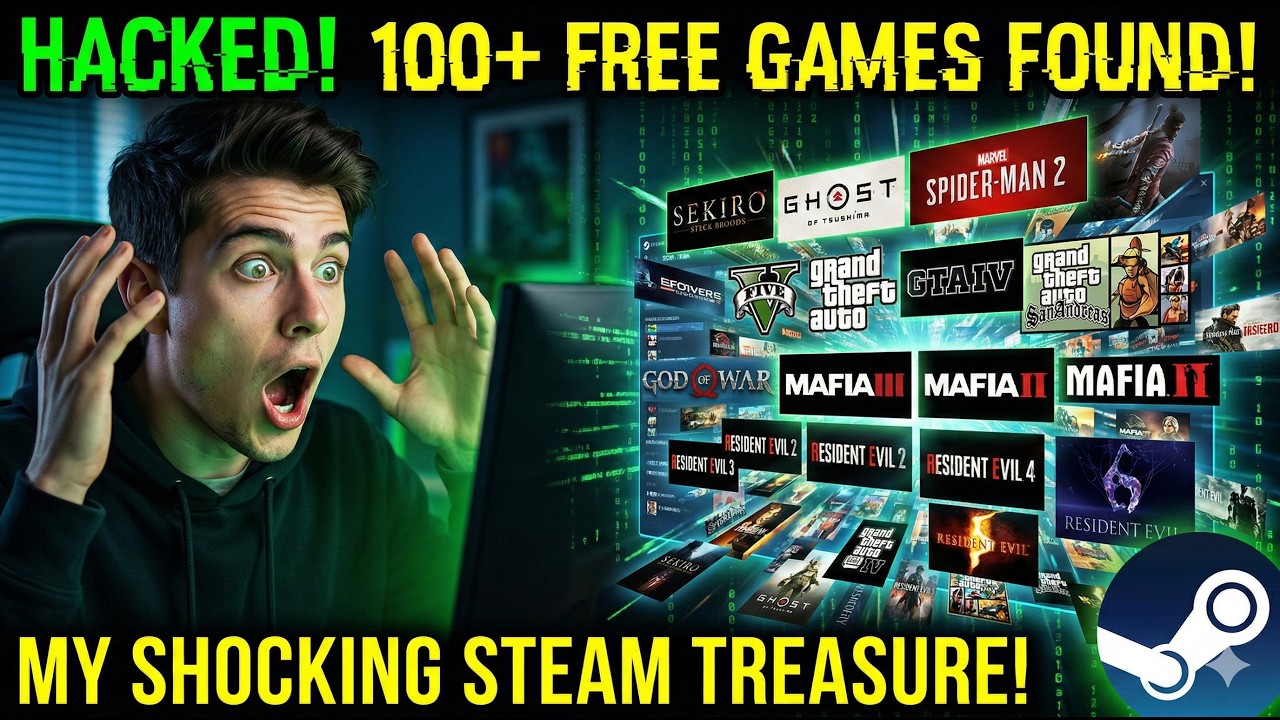 The ULTIMATE Steam Hack: UNLOCK 100+ Premium Games for Free!(GTA, God of war and many more)