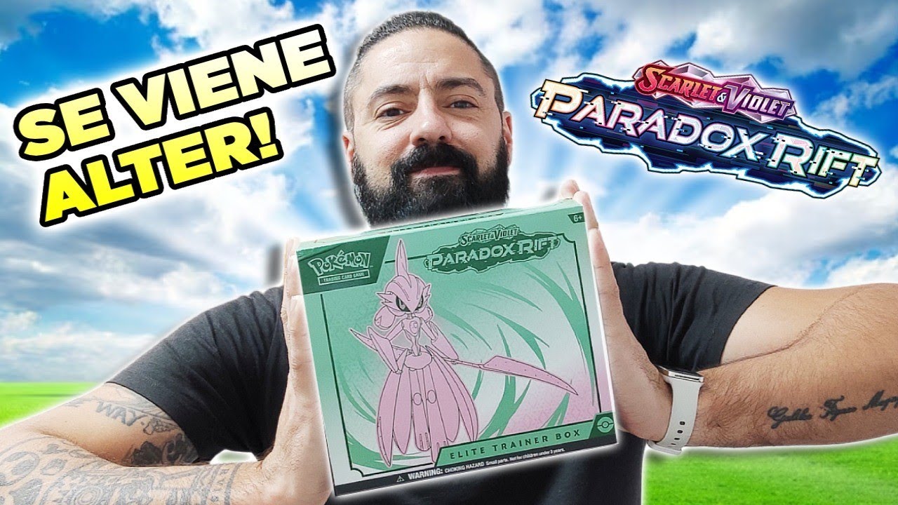 ABRO LA ELITE TRAINER BOX DE FERROPALADIN (IRON VALIANT) DE PARADOX RIFT - NUEVO SET DE POKEMON TCG