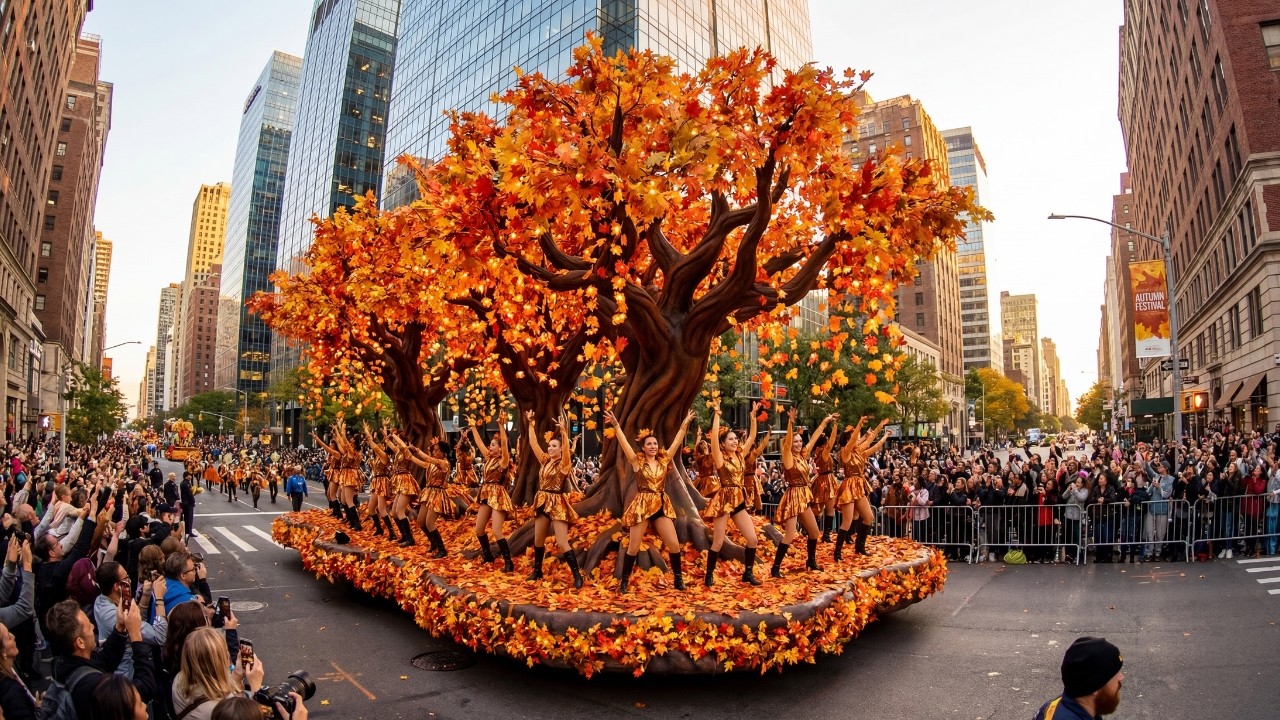 Canada Festival Celebration  Spectacular Cultural Parade with Giant Floats and Cheering Crowds 2026