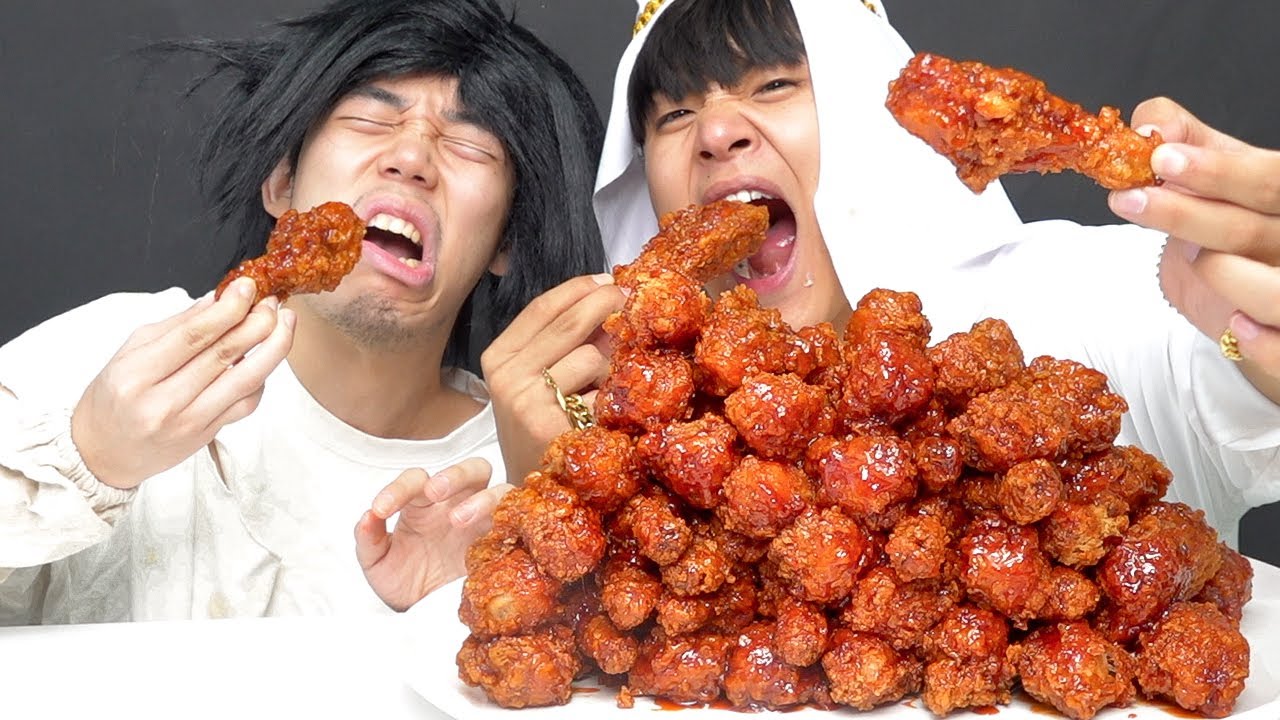 Острая курочка Мукбанг MUKBANG