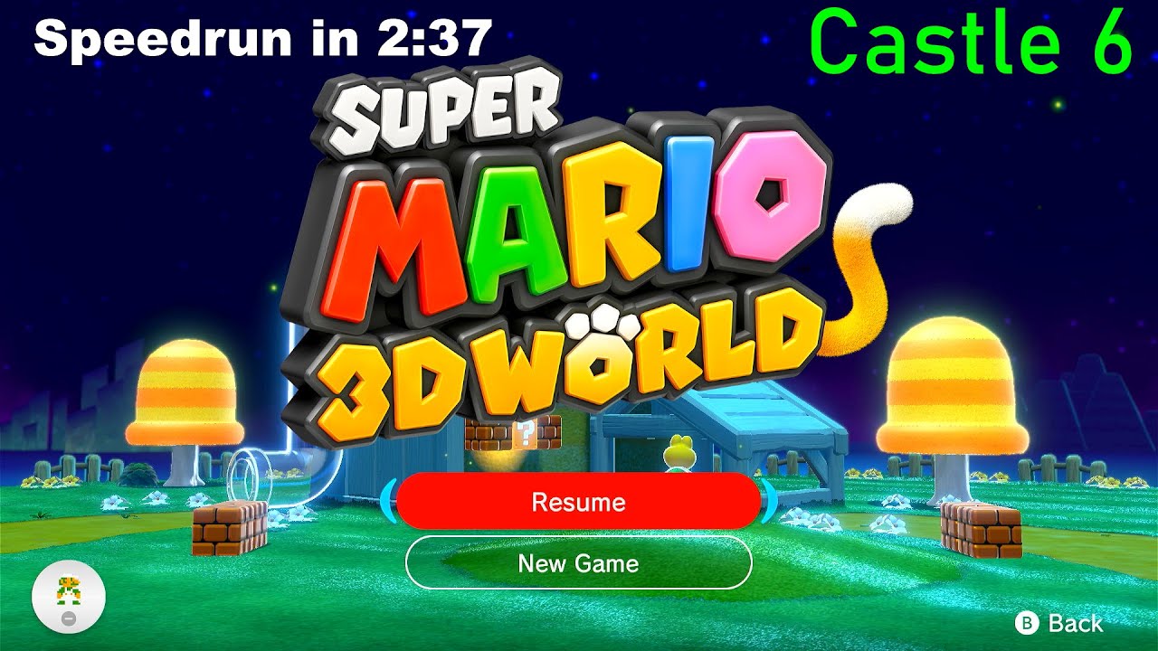 Super Mario 3D World Castle 6 Speedrun in 2:37