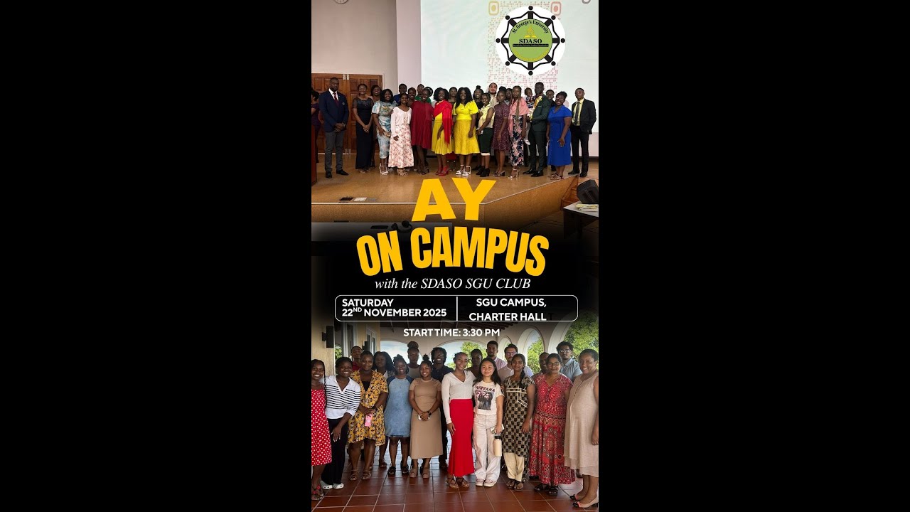 Adventist Youth Service || AY On Campus With SDASO || Saturday November 22, 2025