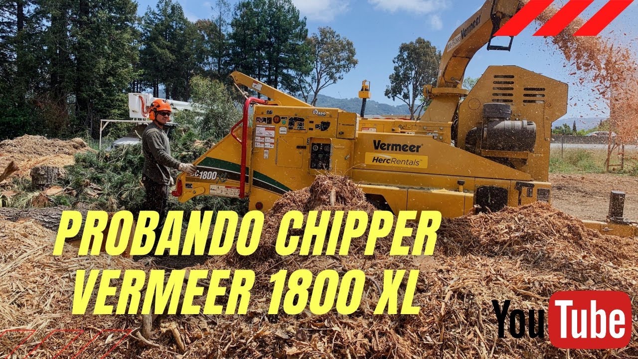 Demo chipper Vermeer 1800 xl