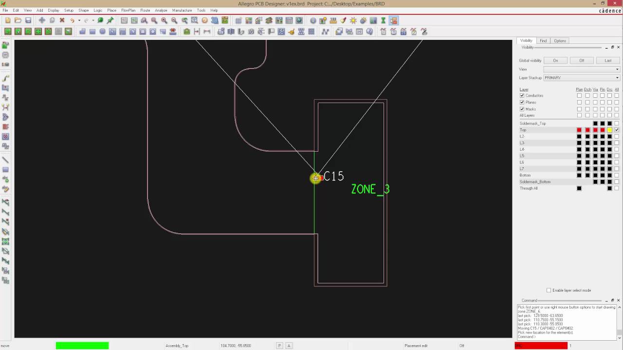 Allegro PCB Designer 17.2. Создание зон с разными поперчеными сечениями (гибко-жесткие платы).