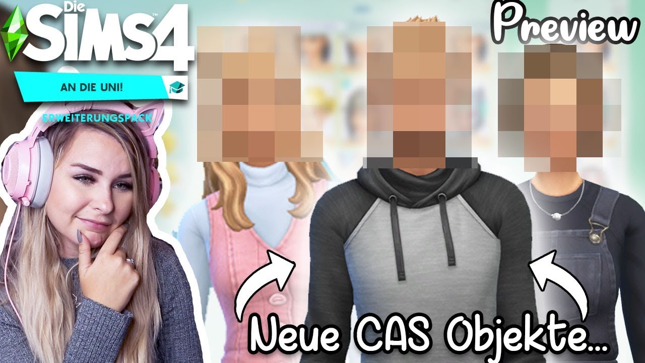 Bin ich von den neuen Sachen überzeugt? 😳 Die Sims 4 An die Uni CAS Preview | simfinity