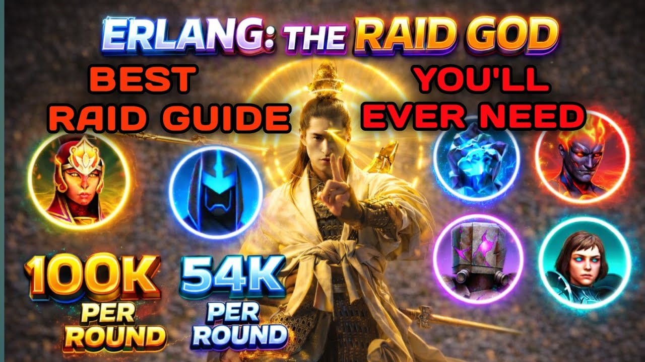 ☣ Proper Raid Giude • ERLANG Vs All RAID BOSSES • Shadow Fight 3