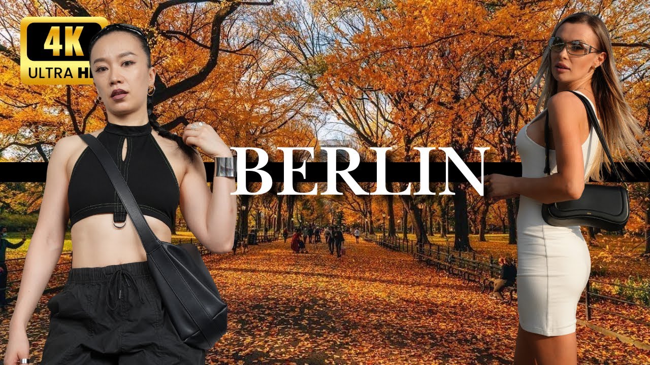 Berlin Walk in Fall 2025 🍁 | Golden Hour & Autumn Streets in 4K
