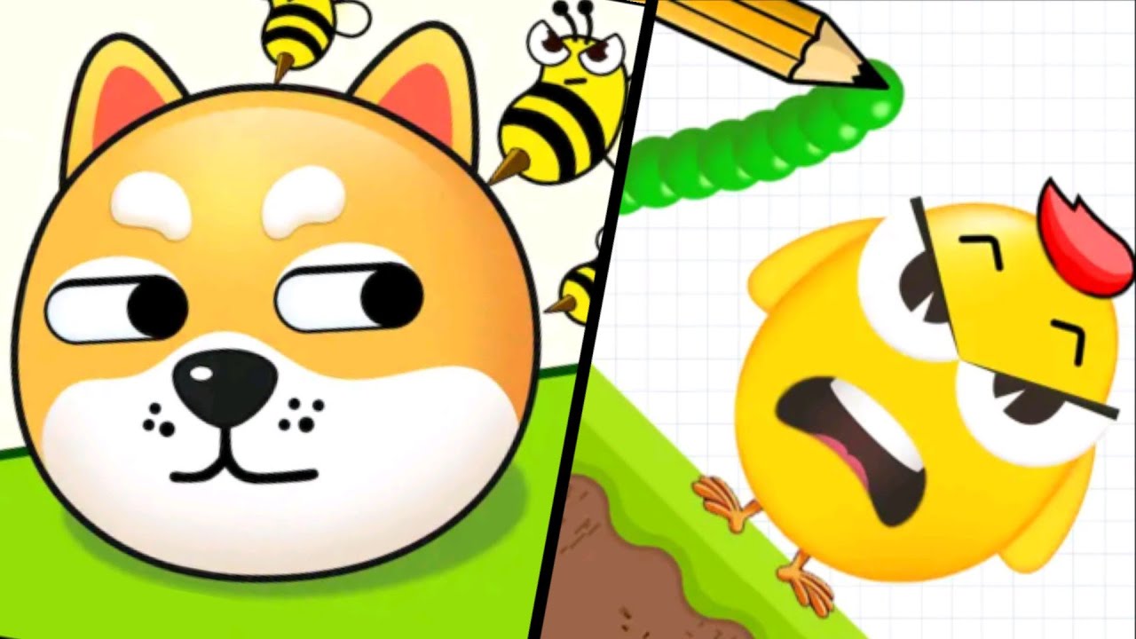 Draw to smash (draw a line) 🆚 save the doge and bee Gameplay Mobile
