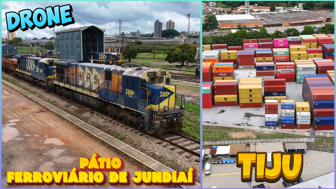 Drone em Jundiaí: TIJU e Pátio Ferroviário da MRS Logistíca - Grande São Paulo