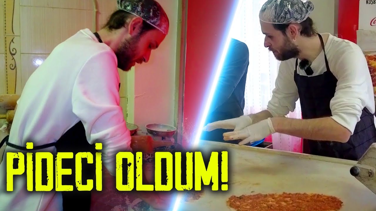BİR GÜNLÜĞÜNE PİDECİ OLDUM !   Lahmacun Yapımı Öğrendim