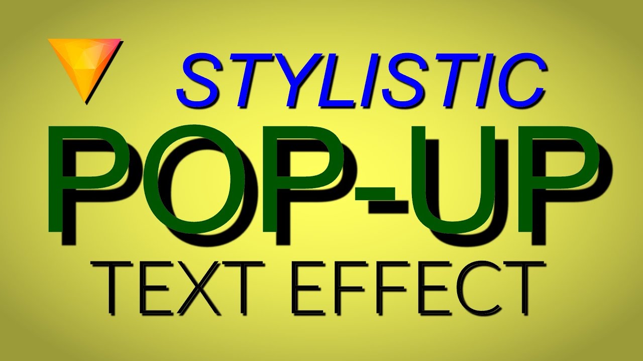 POP-UP Text Effect | HitFilm Express!