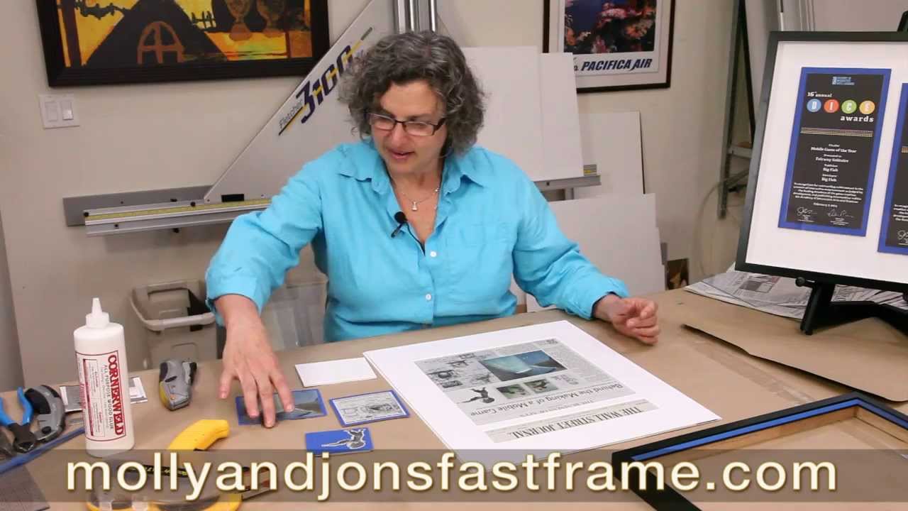 How To Turn A Newspaper Article Into Framed Art Work