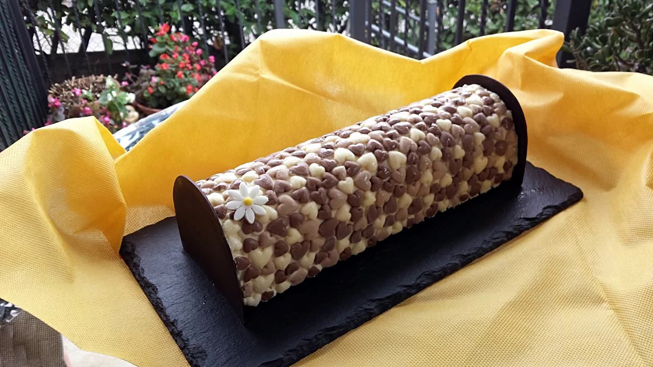 Bavarese ai tre cioccolati (STAMPO KIT BUCHE LOVE)