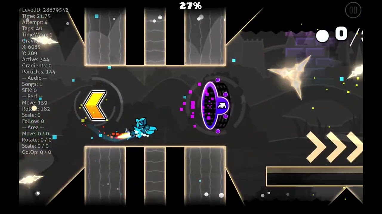 ME PASO UN NIVEL HARD EN GEOMETRY DASH!!!!!!