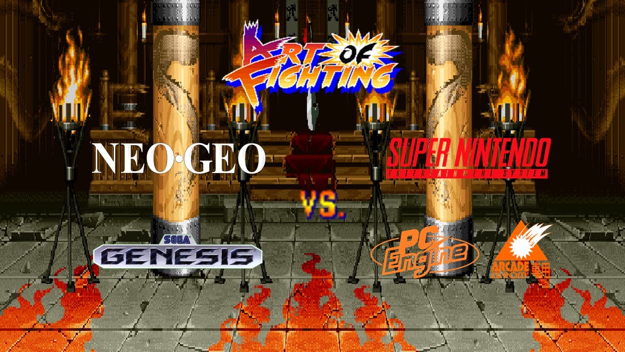 Art of Fighting - Neo Geo vs. Super NES, Genesis, & PC Engine