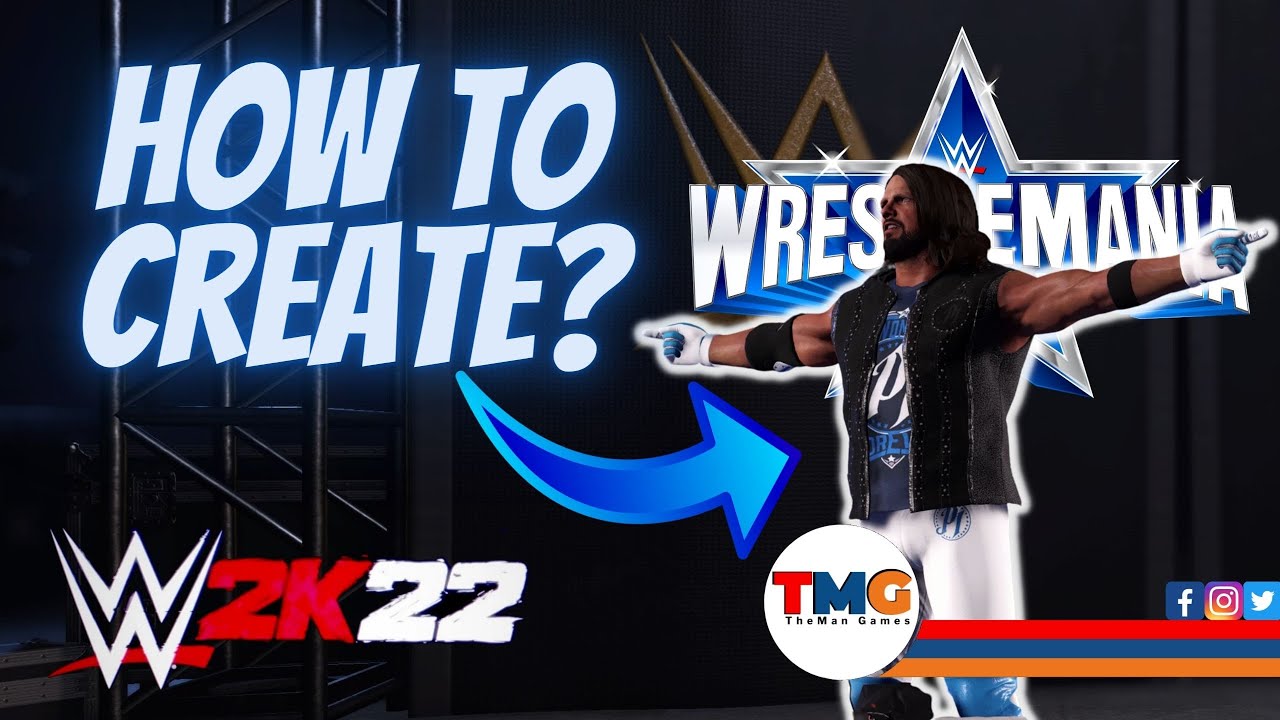 How To Create AJ Styles WrestleMania 38 Attire! WWE 2K22 Creations