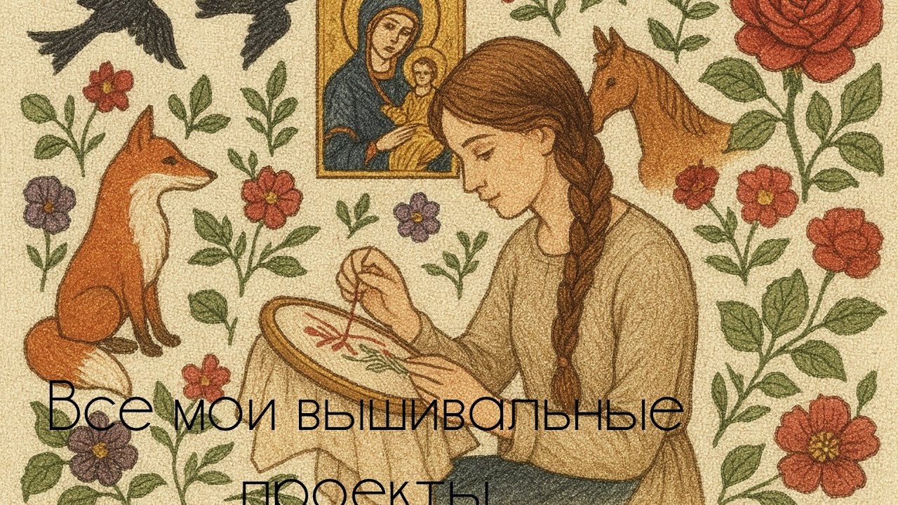 Все мои вышивальные процессы// Что буду вышивать 