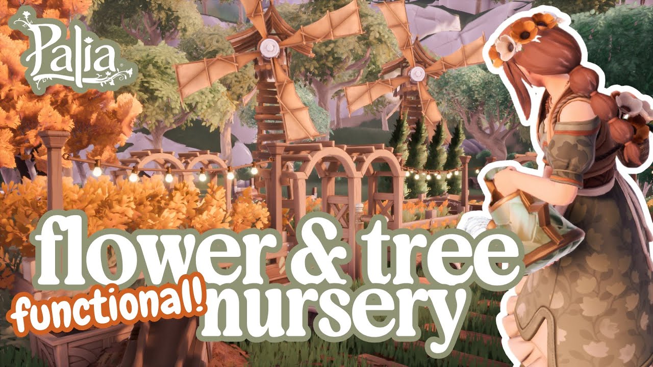 🌻 Creating a Cozy Flower Nursery in PALIA // Speedbuild + Walkthrough (No Commentary)