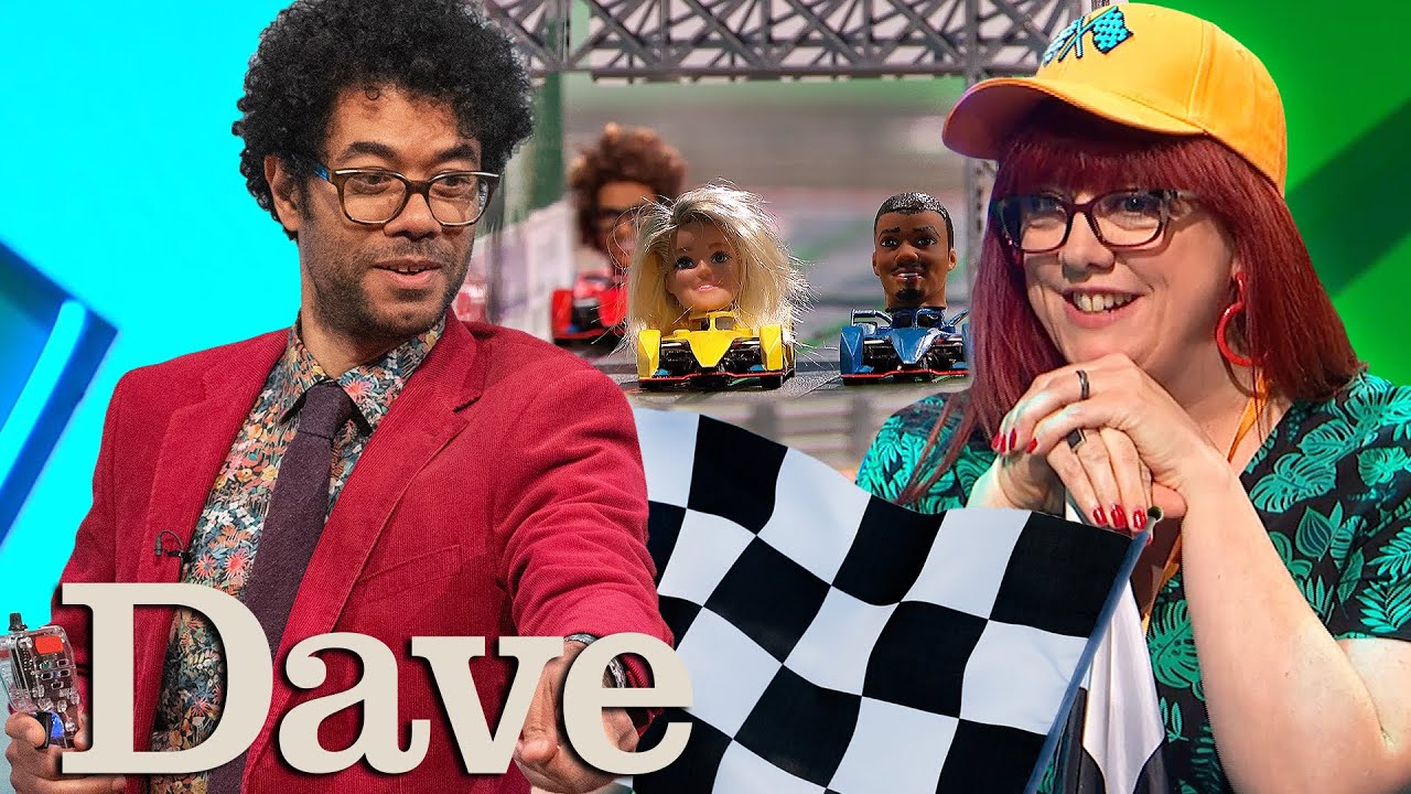 Richard Ayoade's Formula 1 Skills Are Tested By Angela Barnes | Question Team | Dave