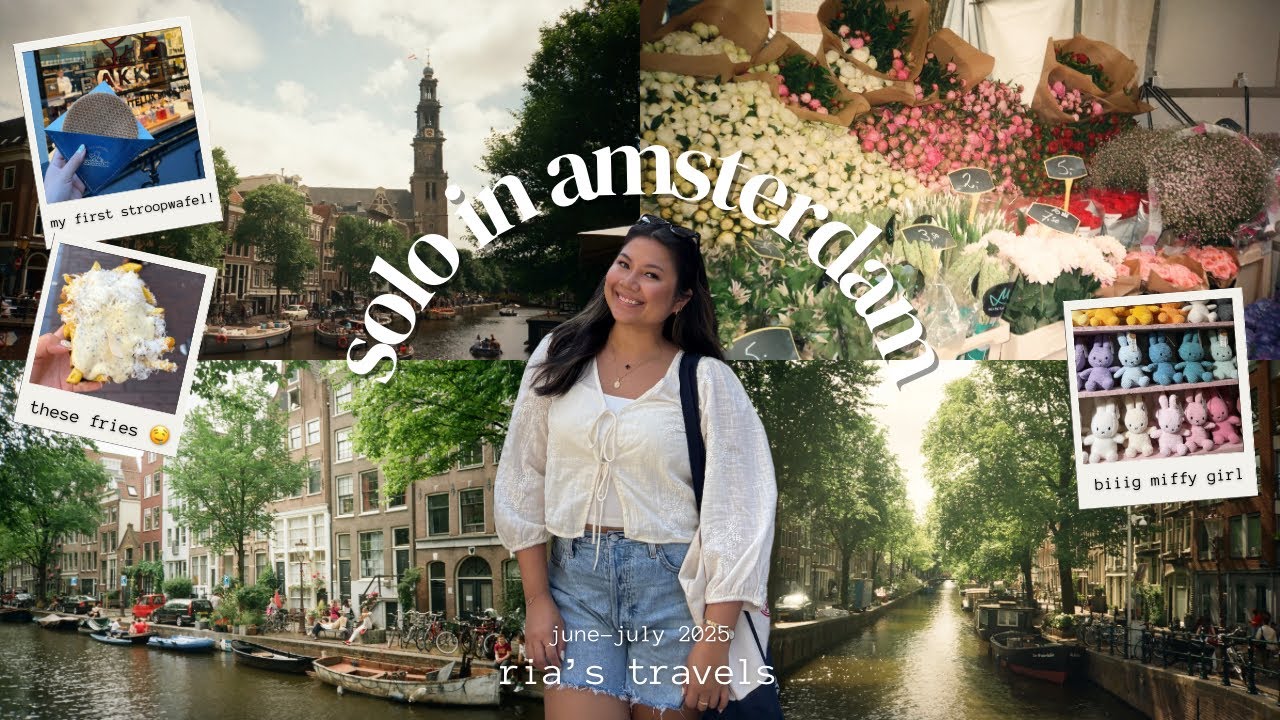 SOLO IN AMSTERDAM VLOG | exploring the city, food recs, miffy museum, hostel life, making friends