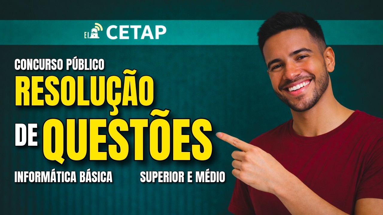 Cetap - Questões de informática preparação concurso do Banpará/2025 (médio / superior)