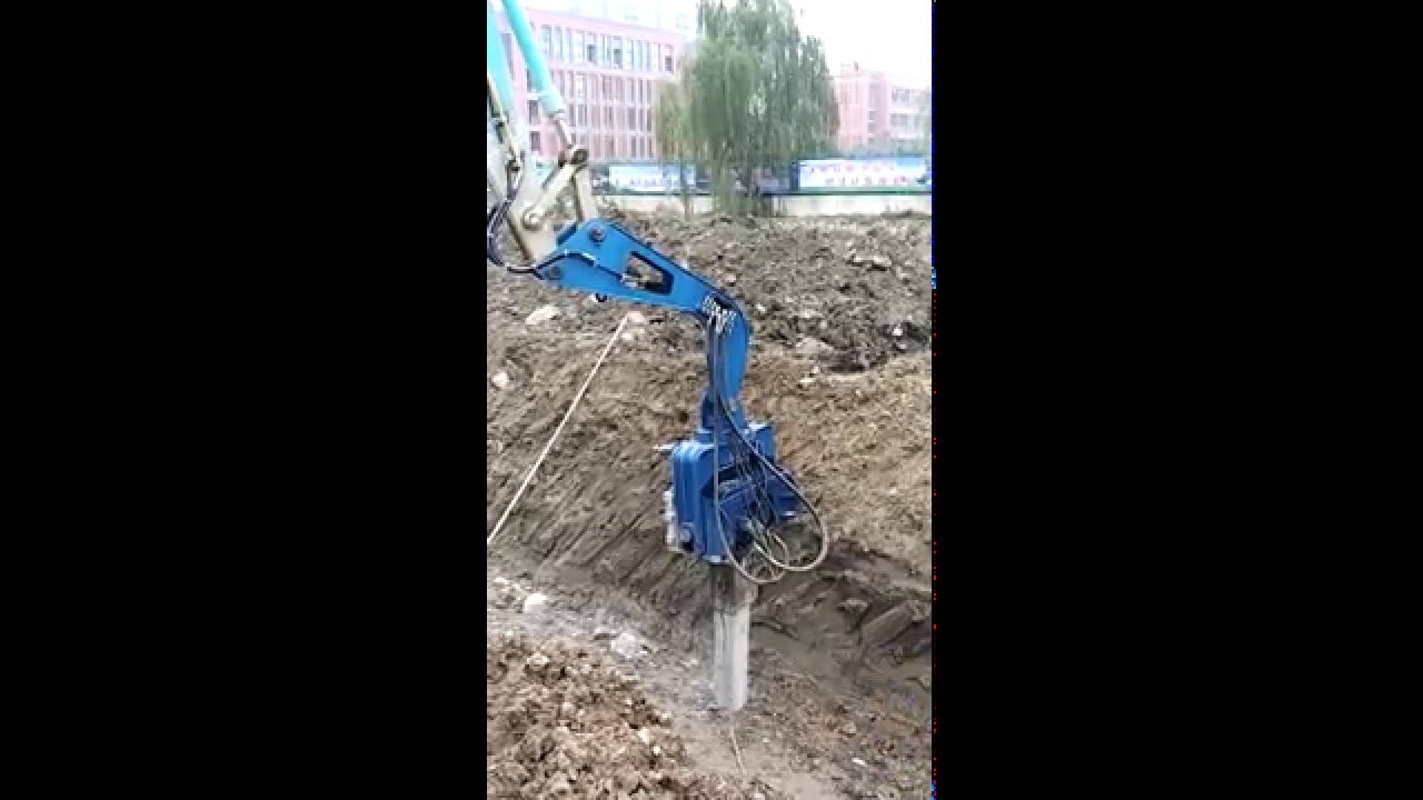 HYDRAULIC VIBRATORY PILE DRIVER (Tel: 0086 18961780002  Email: beiyipiling@163.com