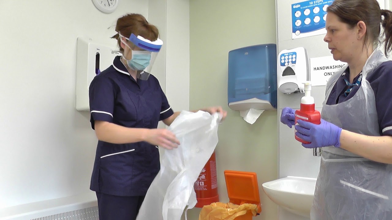 Donning & doffing in a clinical setting