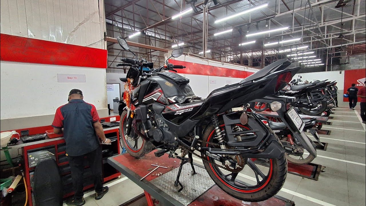 Honda Shine sp 125 2nd service ⚙️ 🔧 