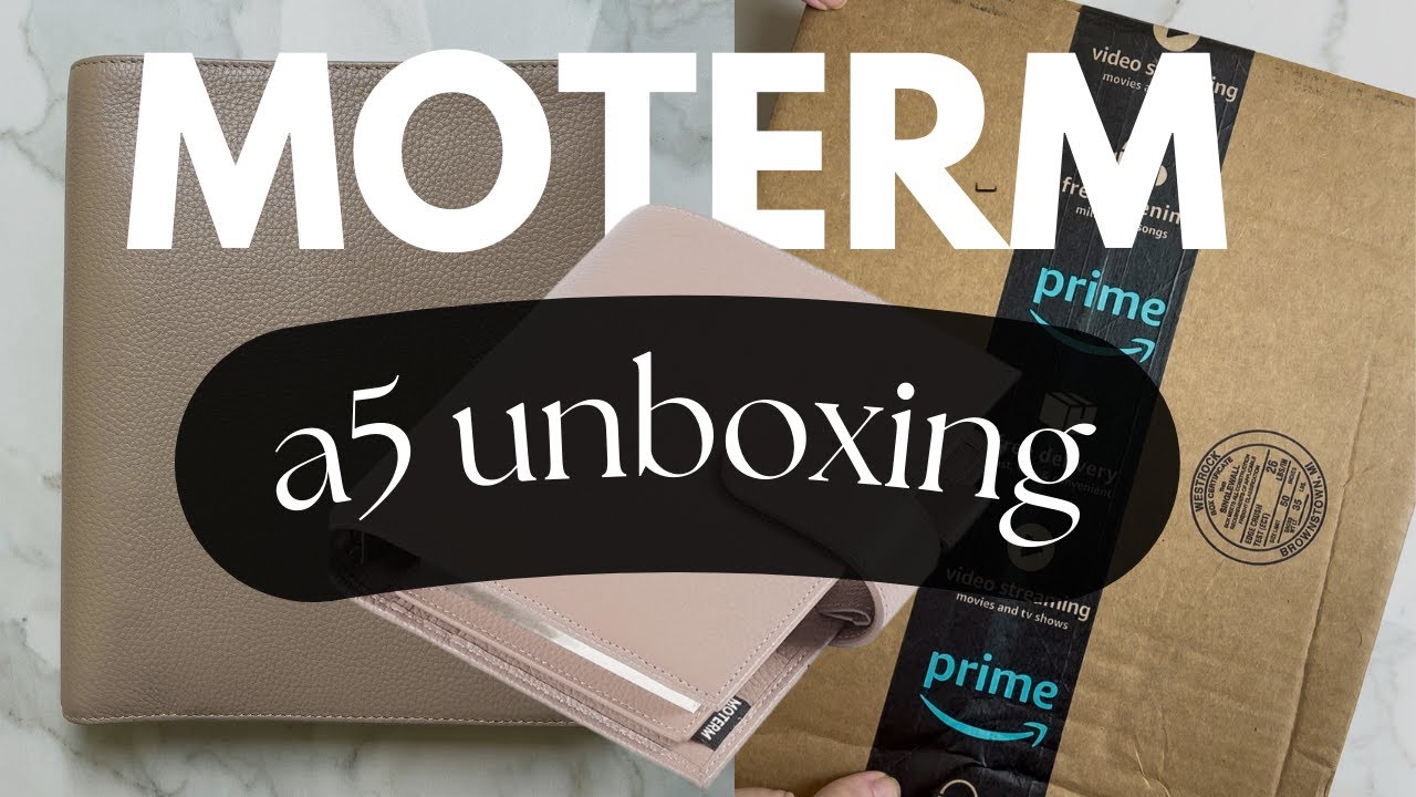 Unboxing of Moterm A5 - Moterm A5 Luxe Rings Planner   Unboxing and Review Planner
