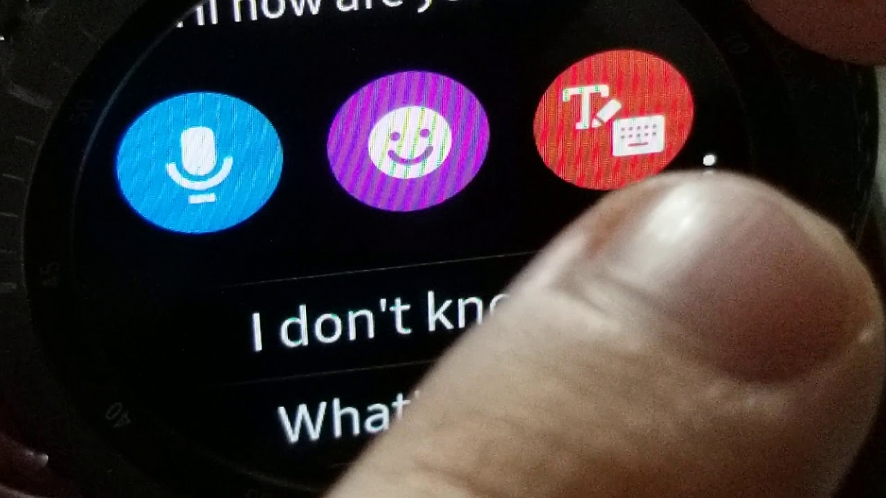Samsung gear s3 . How to use message app. Send and receive sms.