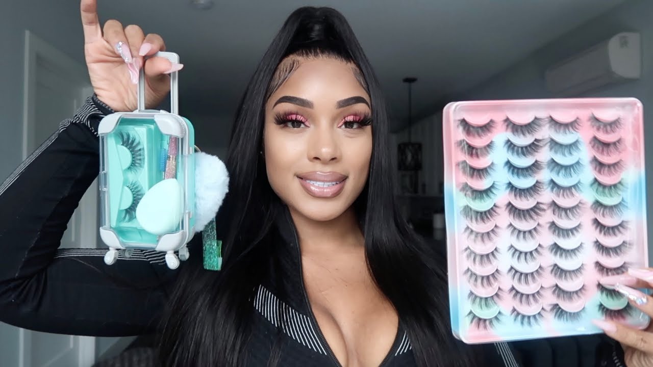 CARLINA LASHES REVIEW AND TRY ON | AKA BEST LASHES ON A BUDGET IN 2022 | CARLINA LASHES