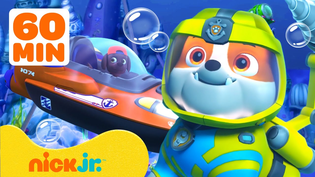 Paw Patrol | ¡Rescates acuáticos de Rubble y Zuma! | 1 hora | Nick Jr. en Español
