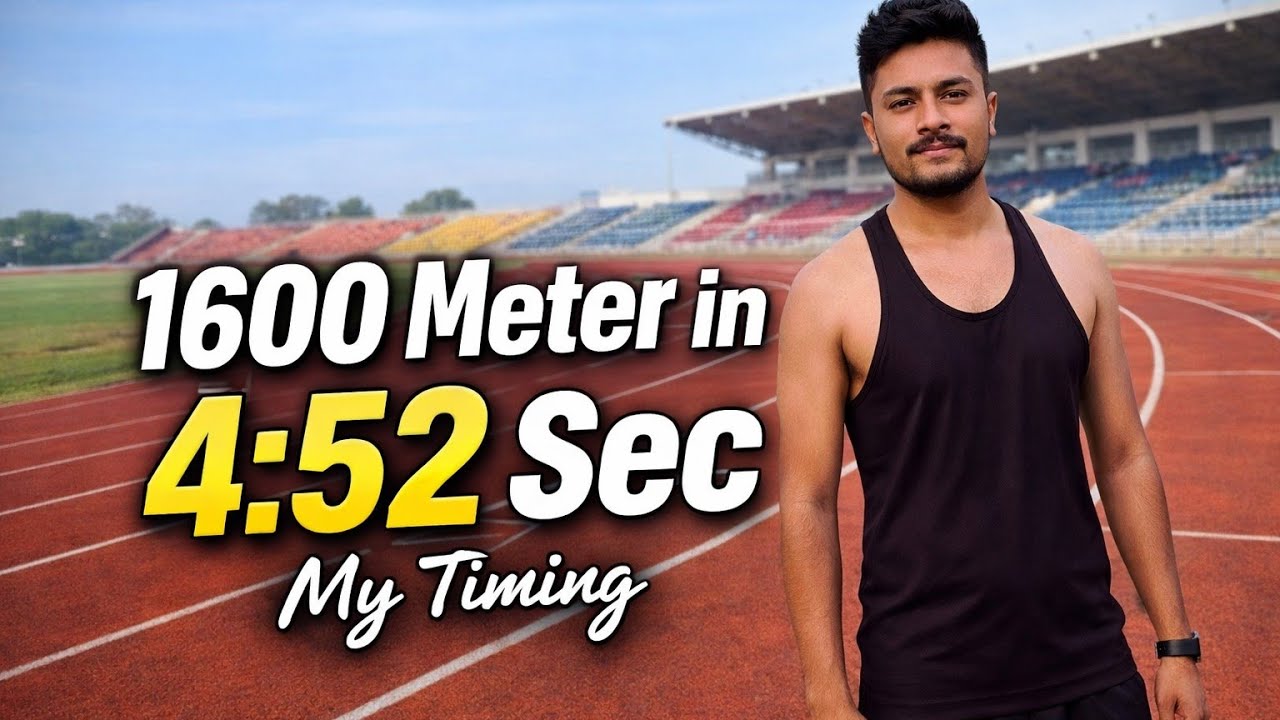 1600 Meter Race 🏃‍♂️ | Dopher Ki Garmi Me Full Competition | My Timing 4:52 💪