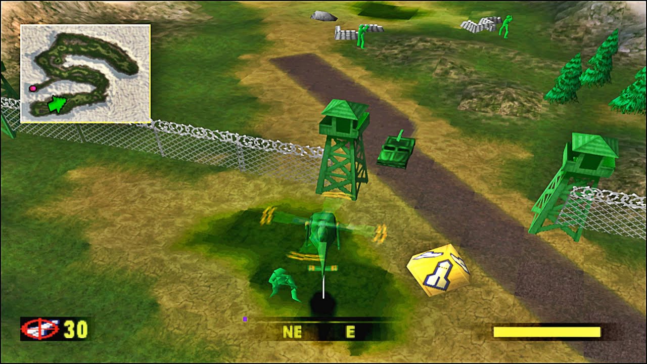 Army Men: Air Attack PS1 Walkthrough # 1