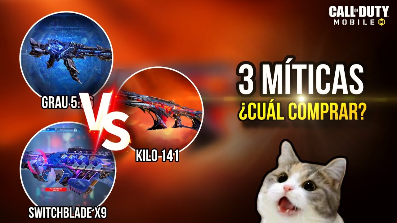 ¿QUÉ MÍTICA COMPRAR? Grau 5.56 vs Kilo 141 vs Switchblade X9 en CODM